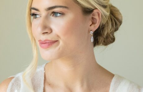 Harrogate Gold Crystal Classic Teardrop Earrings 1
