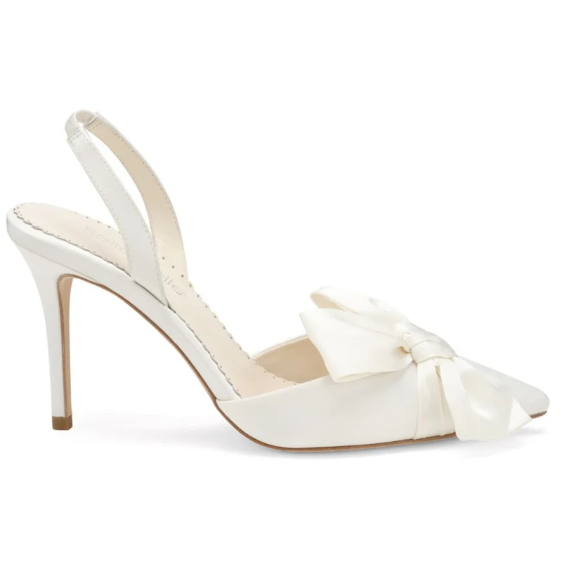 bella belle shoes reese pointed toe heels with bow for brides 3