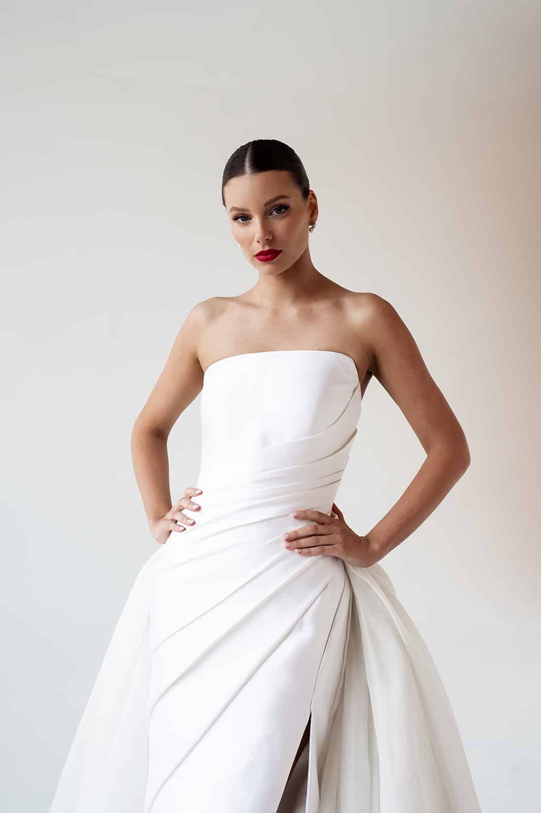 Shehzarin Batha Archer Gown with Gazar Overskirt Melbourne Designer Wedding Dresses
