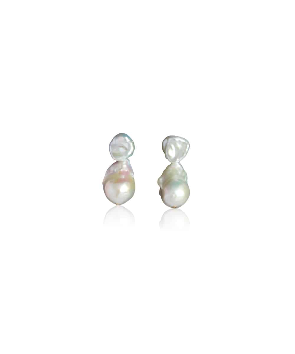 Classique Earrings – Irregular Pearl Studs